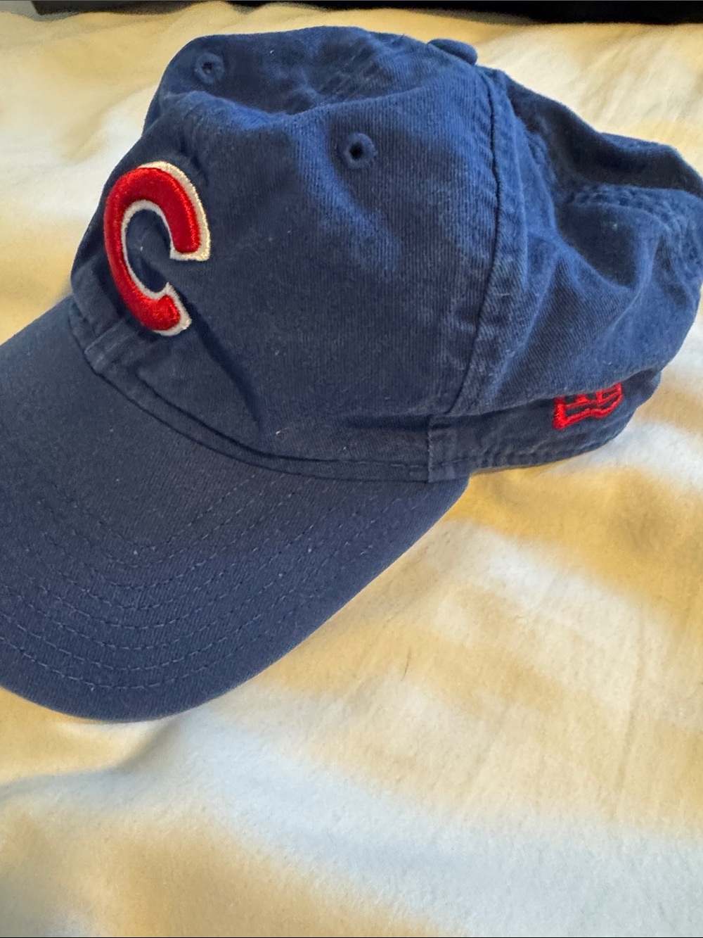 Blue Cubs Baseball Cap with Red 'C' Embroidery